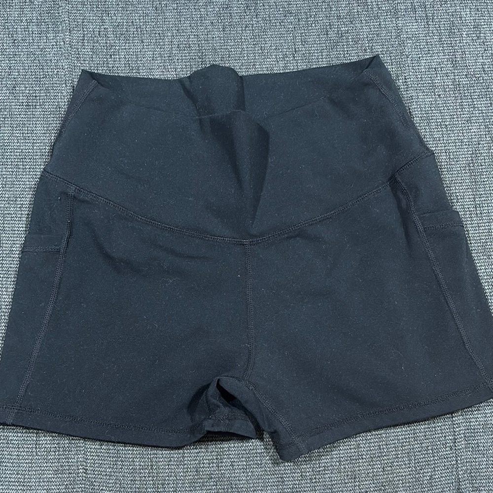 Women's Black High-Waisted Shorts